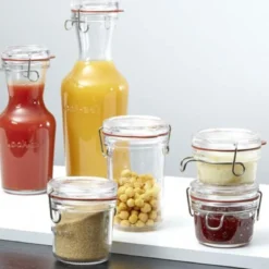 Tarros y botellas herméticas de cristal Lock Eat Luigi Bormioli
