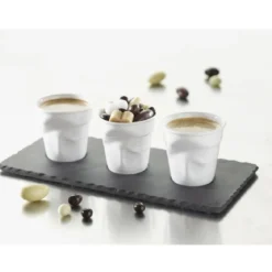 Taza arrugada tipo espresso de porcelana 80 ml Revol