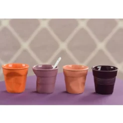 Taza arrugada tipo espresso de porcelana 80 ml Revol