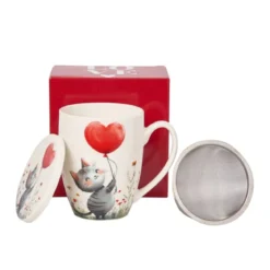 Taza de porcelana para infusiones Love Duo