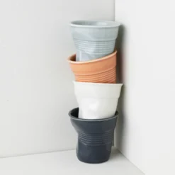 Tazas arrugadas de porcelana 180 ml Revol