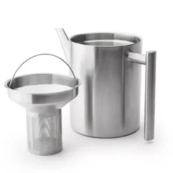 Tetera de acero inoxidable de doble pared 1,2 l Minuet® Cylindre Bredemeijer