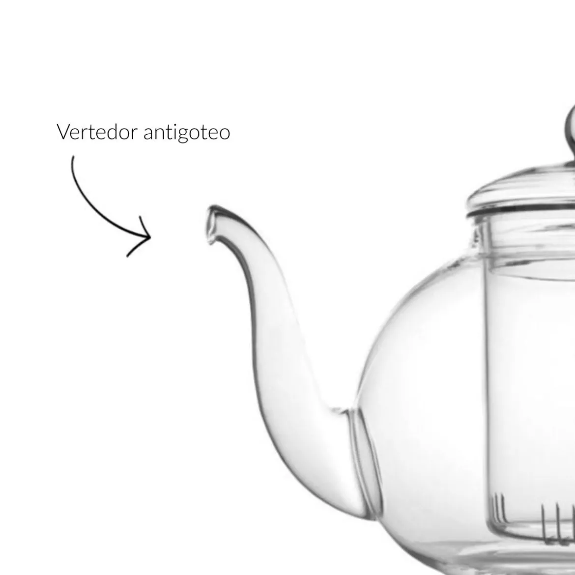 Tetera de cristal con infusor Verona Bredemeijer