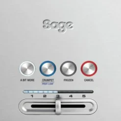 Tostadora de 2 ranuras largas con indicador LED Sage