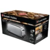 Tostadora 2 ranuras largas acero inoxidable Russell Hobbs