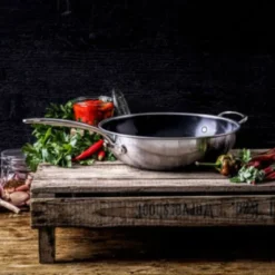 Wok cerámico con exterior de acero inoxidable Premiere GreenPan