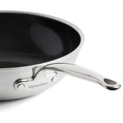 Wok cerámico con exterior de acero inoxidable Premiere GreenPan