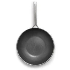 Wok cerámico de acero inoxidable tricapa con fondo de nido de abeja Apex GreenPan