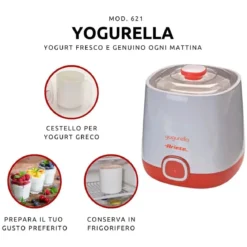 Yogurtera Yogurella para yogur clásico y griego de Ariete